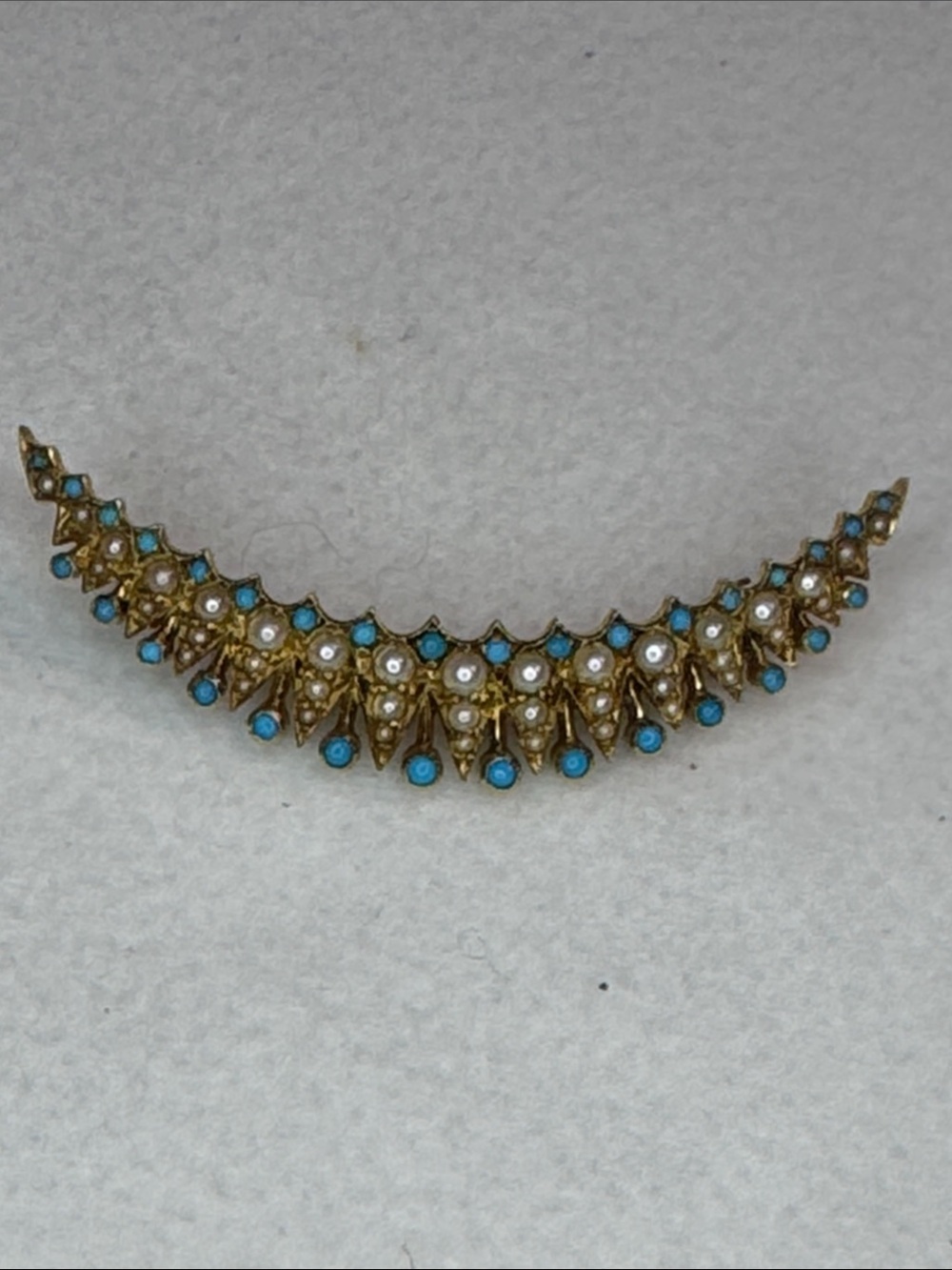 Gold-Tone Turquoise & White Accent Statement Necklace - Women Jewelry